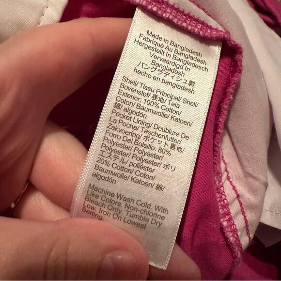 J. Crew Factory 5" Classic Chino Shorts in Soft Azalea Pink Sz 14 NEW - Picture 7 of 11